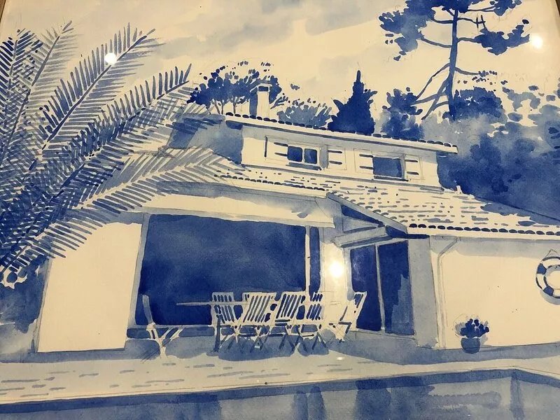Vacation home with pool, ideal for teleworking, 5 min from the beach