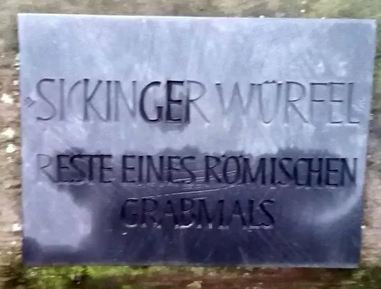 Sickinger Wuerfel - Roemisches Grabmal