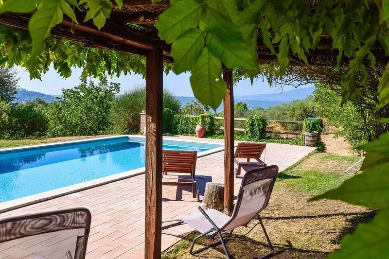 Villa with private pool 80 kms northern of Rome and 30 from Orvieto. 3 bedrooms