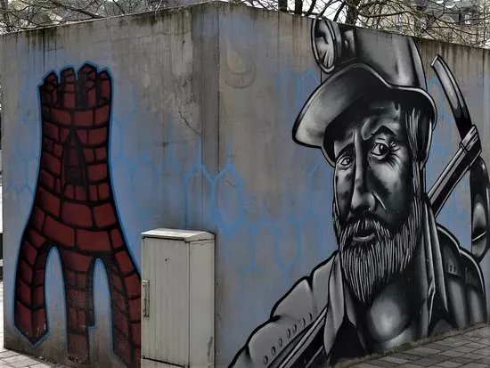 Fresque Le mineur