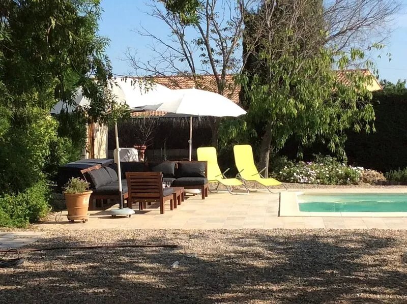 French/Scandinavian villa, large pool in secluded Mediterranean garden