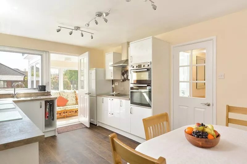 This lovely detached cottage is conveniently set all on one level.