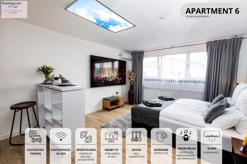 Fit-Relax Apartments Meersburg Mit Eigenem Sportstudio