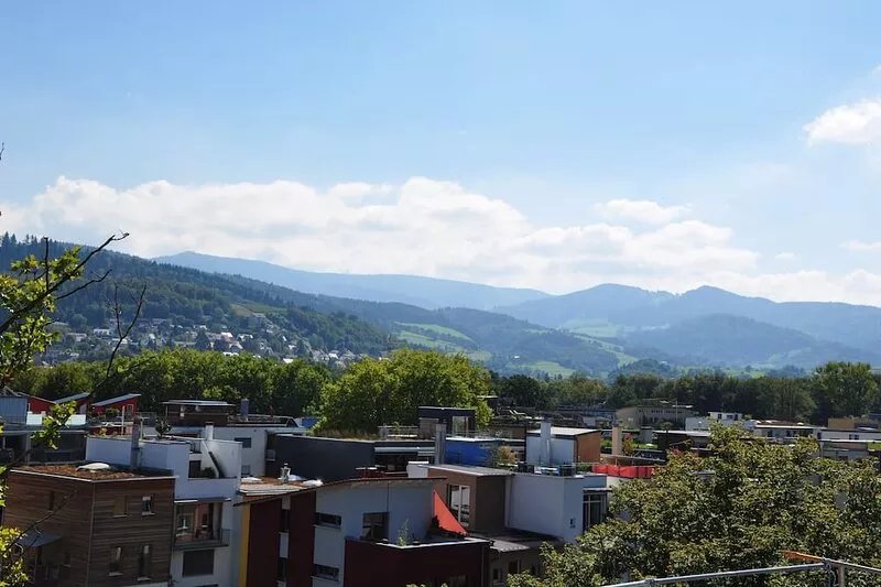 Beautiful, modern 2-bedroom attic apartment in a passive house in the