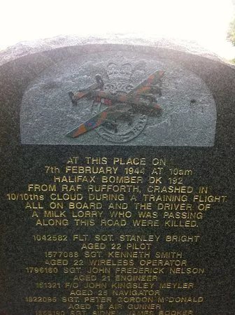 RAF Memorial on Garrowby Hill. East Riding of Yorkshire