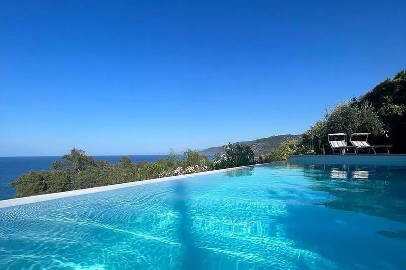 The swimming villa with pool