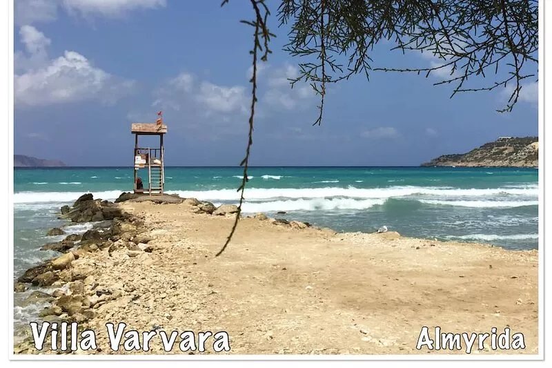☀️Villa Varvara❤️Almyrida⛱️ 350m from Sea❗️No car needed❗️Samaria Gorge-For Free