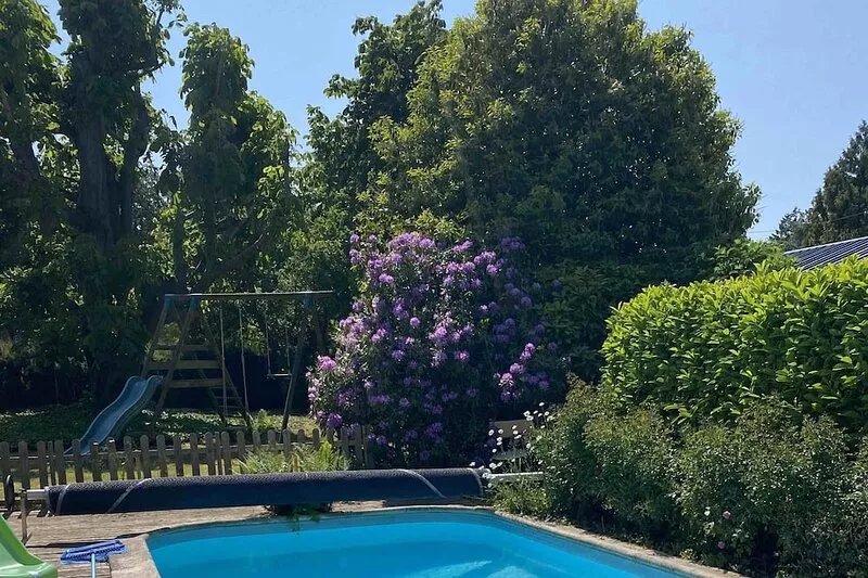 Large family home with pool in Normandy village center