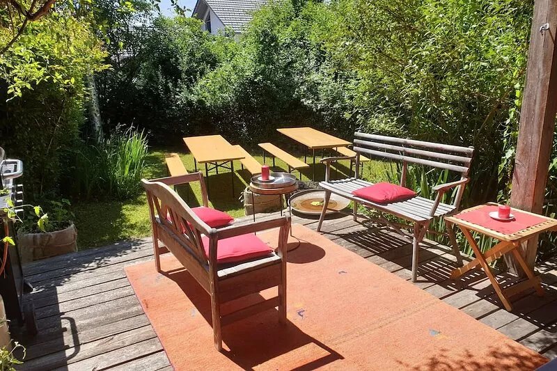 Helles, Kinderfreundliches Ferienhaus "zum Paradies" mit Garten und