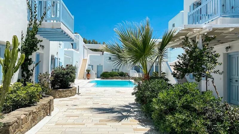 Blue Daisy House - 1' walk to Ornos Beach, Mykonos