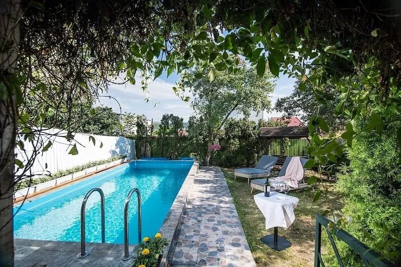 Holiday home with heated outdoor swimming pool up to 12 persons