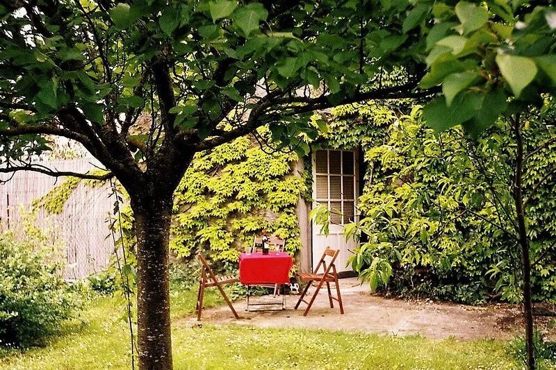 Fabulous gite with pool, orchard and in village with baker & shops