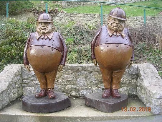 Tweedle Dum & Tweedle Dee Sculptures