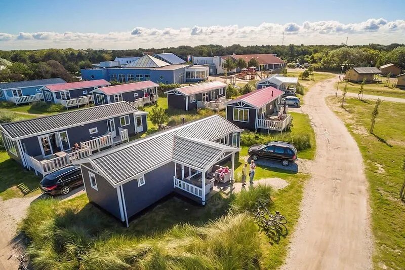 Comfortable chalet with dishwasher, 1.5 km. from the beach