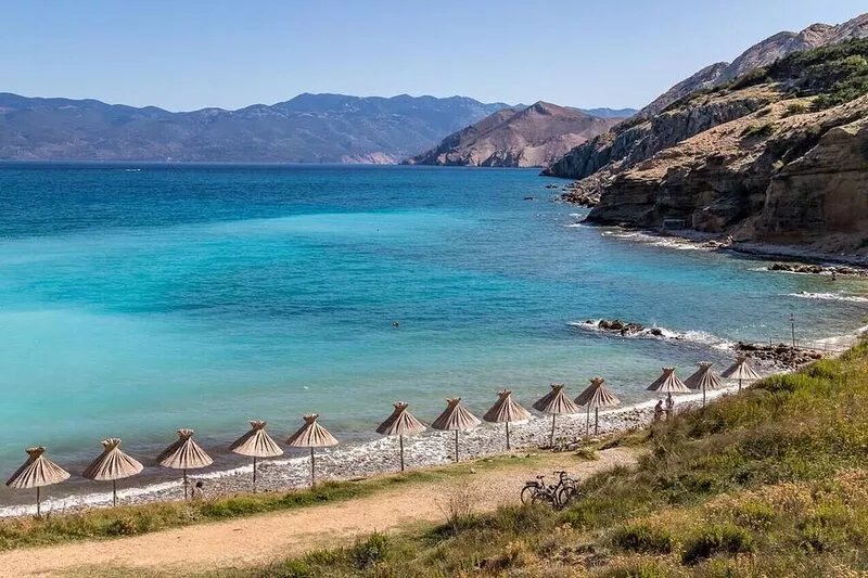 Two bedroom apartment with terrace Baška, Krk (A-19708-b)