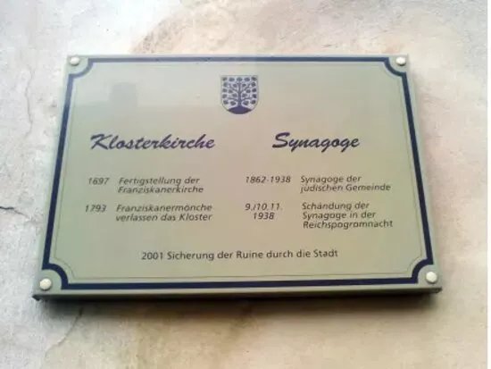 Zerstorte Synagoge