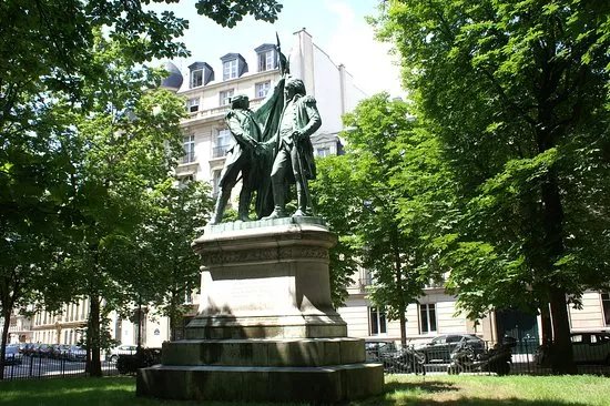Le monument a Washington et La Fayette