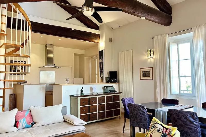 The bright and colorful Duplex Mill in Saint-Rémy-de-Provence