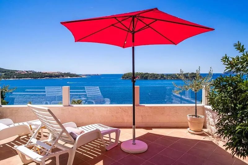 Apartments Lovro - One Bedroom Apartment with Terrace and Sea View (2)