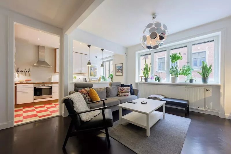 Vibrant neighbourhood in the heart of popular Södermalm. Safe and central street