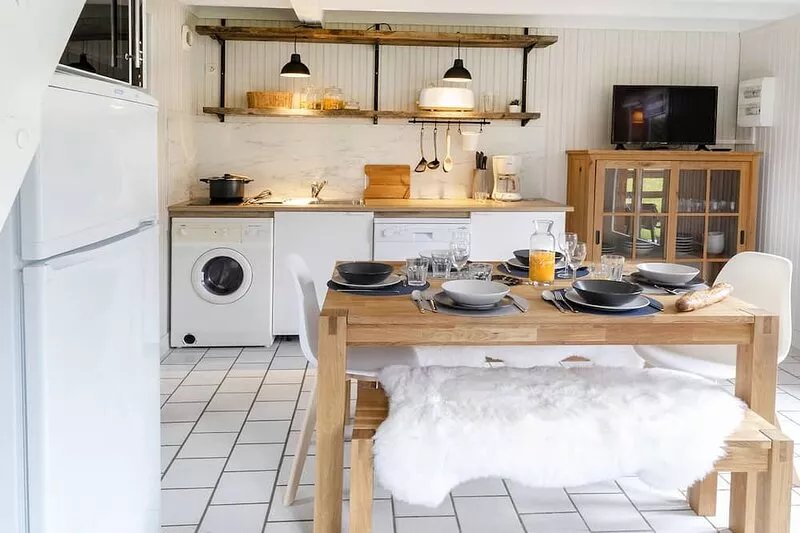 Chalet-gite 6p. Normandie Piscine Heated from Mid-May to End of September