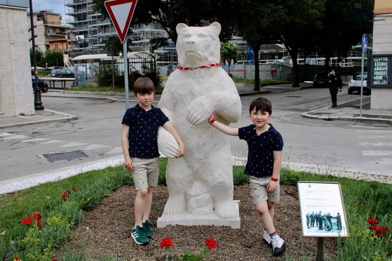 Wojtek Bear Statue