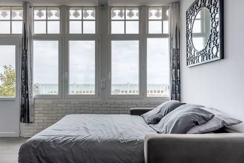 Seafront apartment - Terrace and sea view