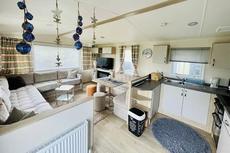 Cozy mobile home in a very quiet rural location