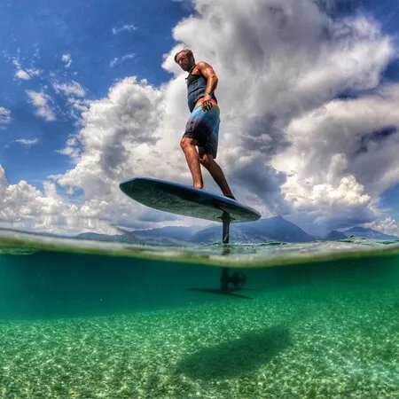 Lago di Garda efoil (electric flying surfboard) private lessons