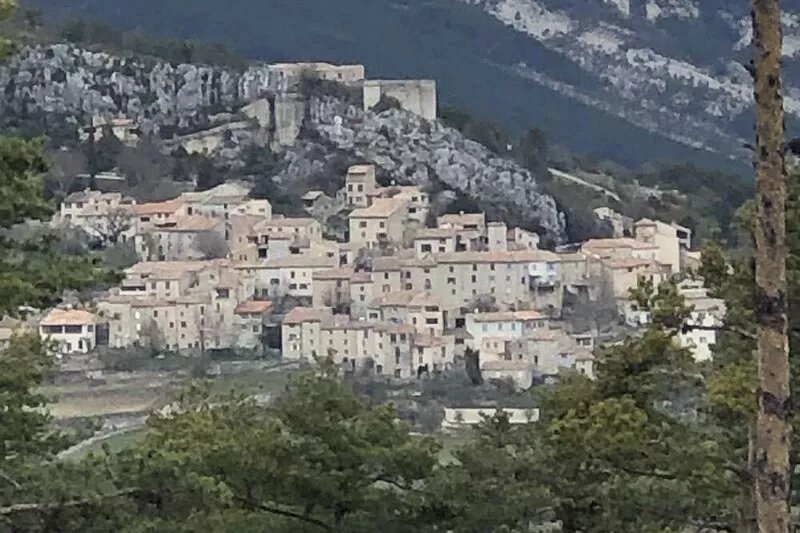 Provencal village in the Verdon gorges