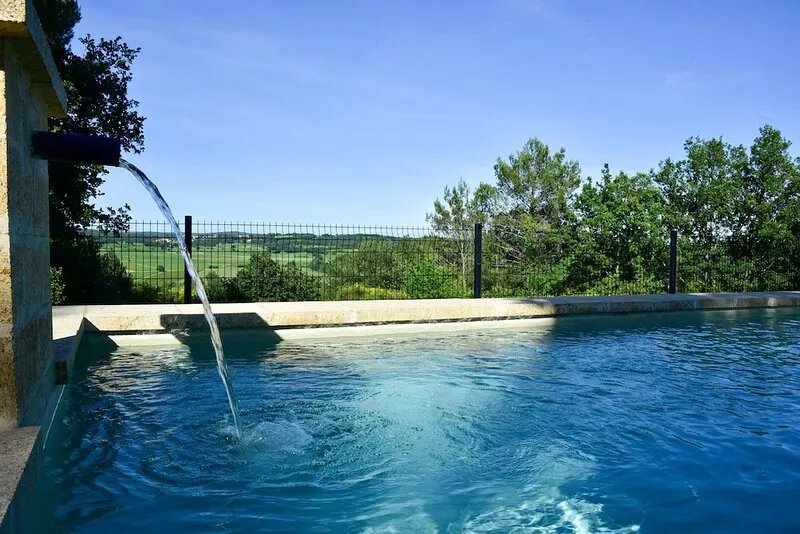 stone house, private pool, situated degagee view to wilderness calm