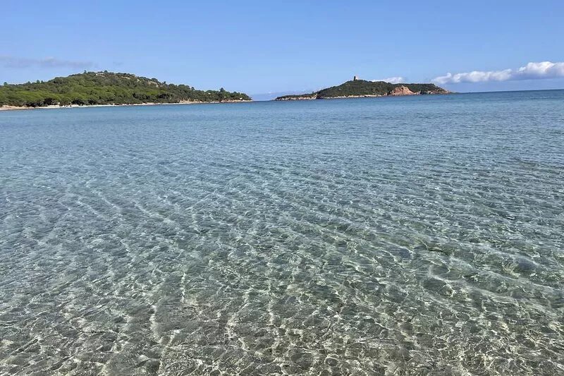 PANORAMIC VIEW OF VILLATA AND PINARELLU BAYS UPPER PART OF THE VILLA