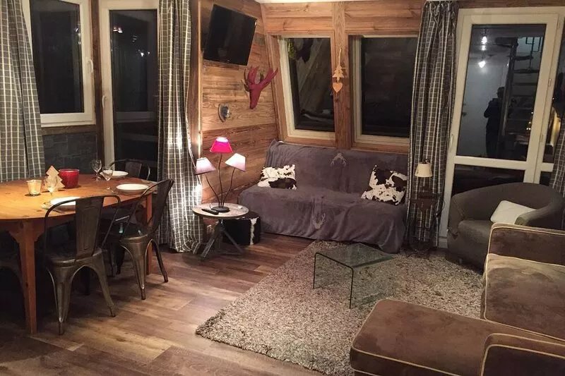 Pointe de Vorlaz, 4 rooms of charm, quiet, on the slopes, 35% off ski hire