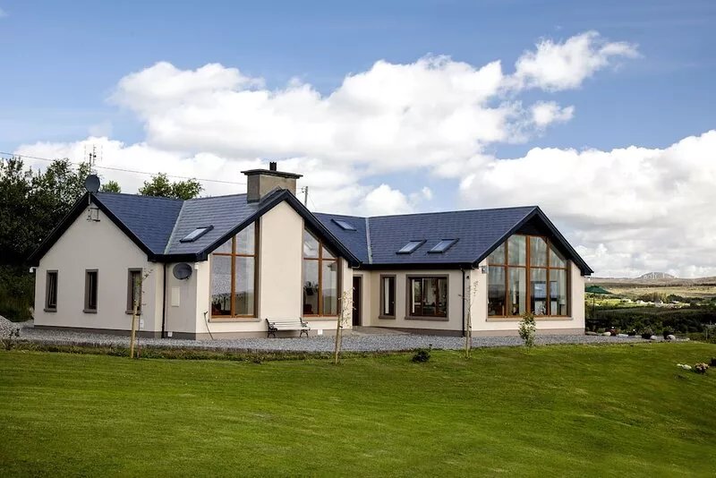 A modern home with panoramic views of Lough Islandeady & surrounding countryside