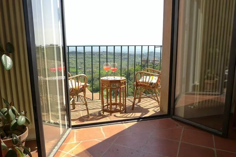 Each window is a painting in the heart of Perugia.