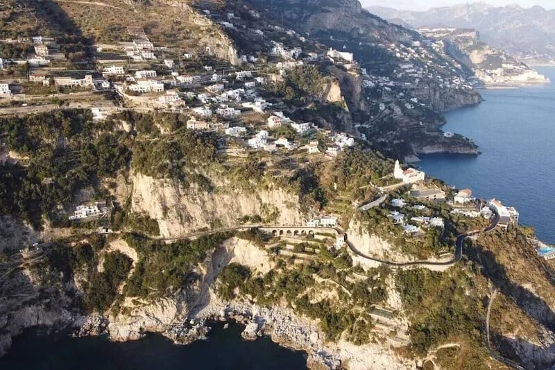 Stunning villa in centre of amalfi coast with sea views, large private gardens