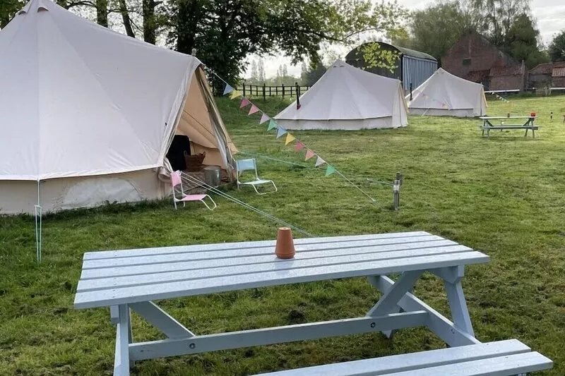 6m luxury Bell tent with river views