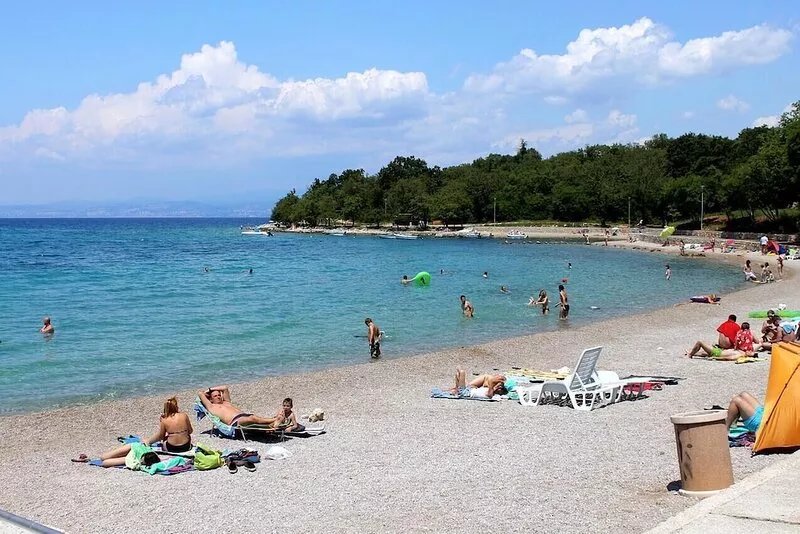 One bedroom apartment with terrace and sea view Njivice, Krk (A-5458-e)