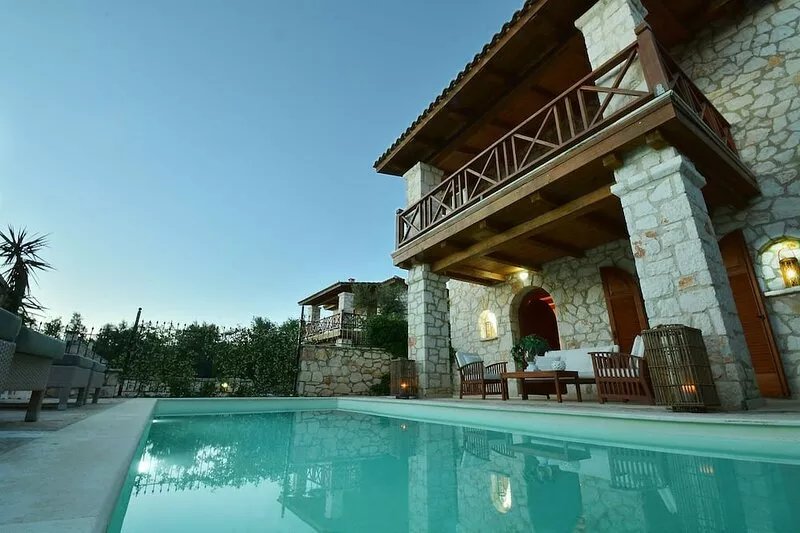 Villa Elektra of Jootiq Villas. Combine traditional stone built concept with