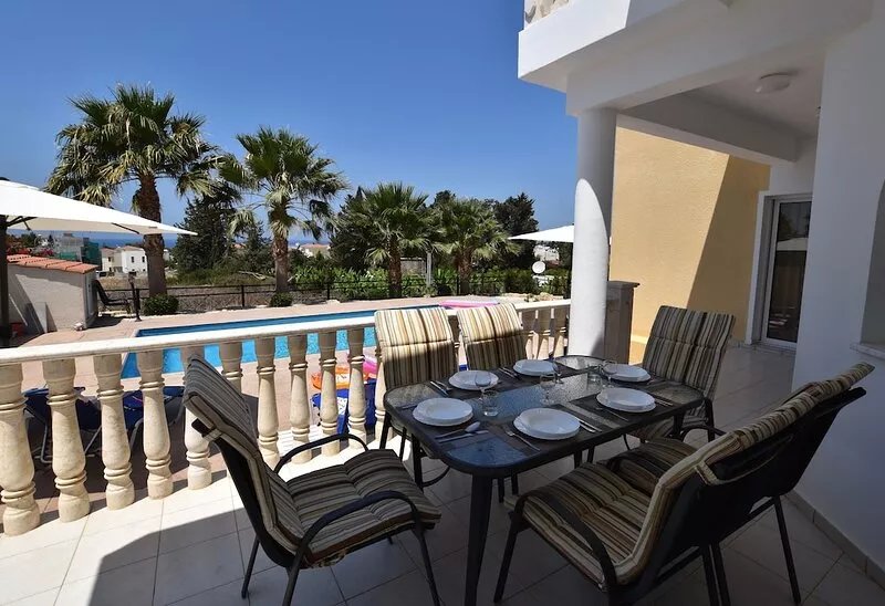 Perfect location, south facing private pool, air con, TV & WiFi.