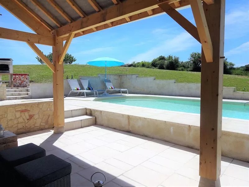holiday villa with private swimming pool just south of Bergerac