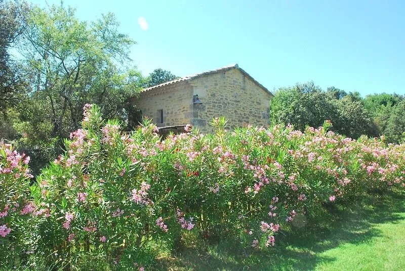 Nice Provençal stone holiday house with air conditioning & pool in Uzès