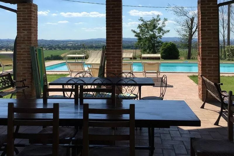 Big and Old stone farmhouse with private pool, beautiful landscape!