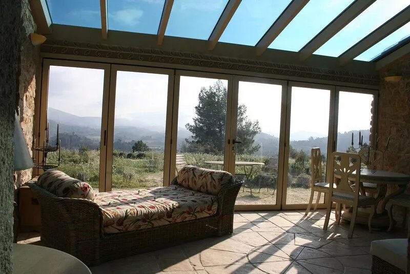 In a quiet location beautiful views of the village and the surrounding landscape
