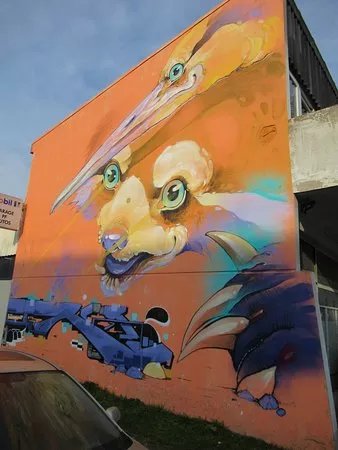 Fresque Le Renard Et  Le Fou De Bassan