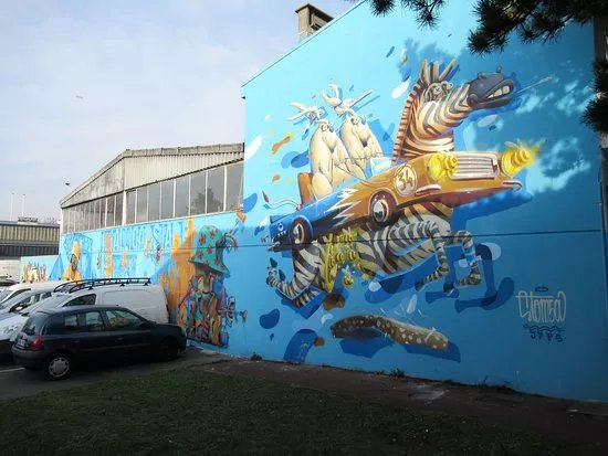 Fresque Autozebre