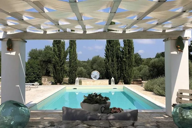 An Ancient Trullo With Pool Nestled With Views Over A Beautiful  Private Valley