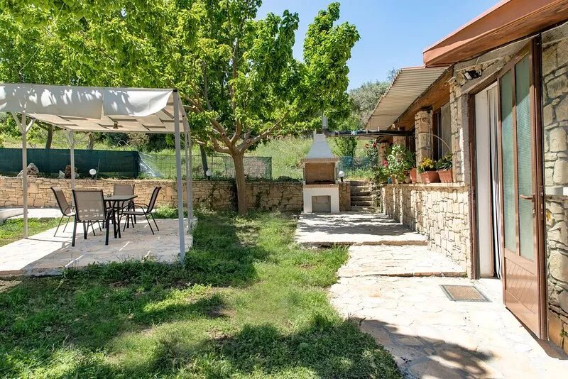 cretan tradiotional lake house with stunning views