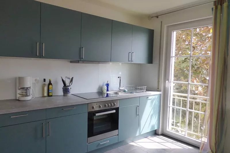 Spacious, newly renovated apartment with great views and a large balcony