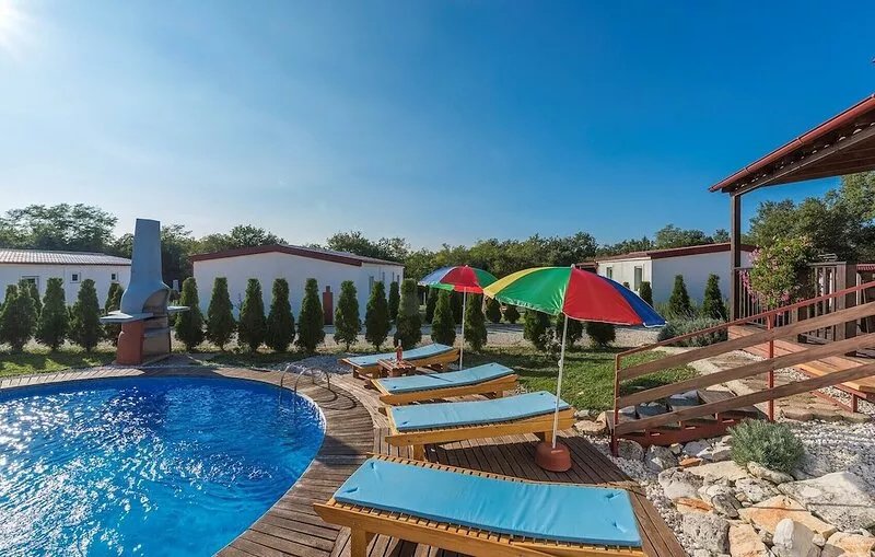 Holiday house with private pool No.3 in holiday park Jelovci